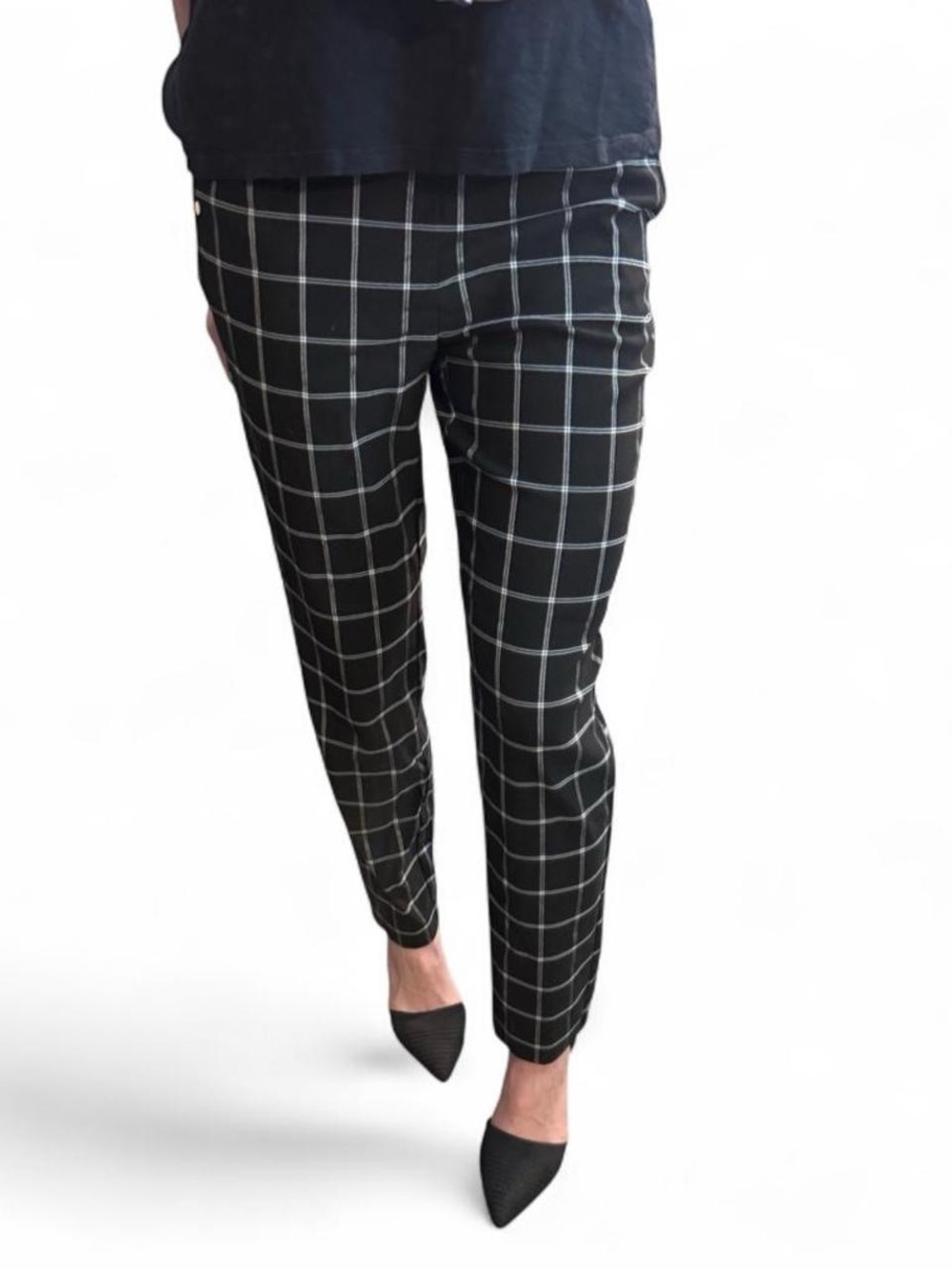 Anne Klein White and black work pants